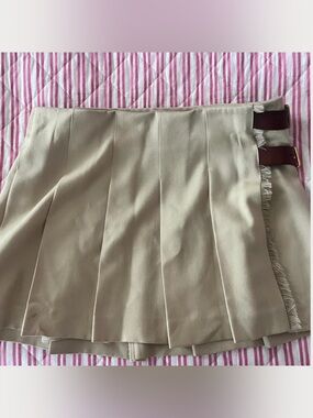 Vintage y2k Burberry wool pleated skirt size US 10